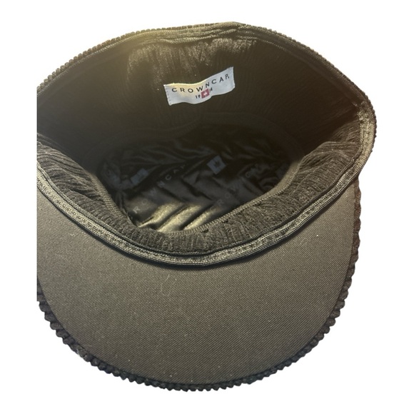 Crowncap Corduroy Stockman Cap NWT Black - Picture 4 of 7
